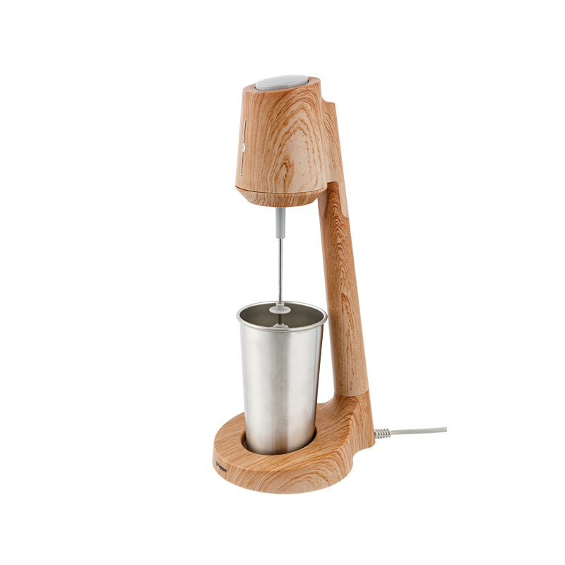 HSM-717 Indicador LED de estilo natural de grano de madera Amigable para niños Mezclador de bebidas de uso familiar europeo popular